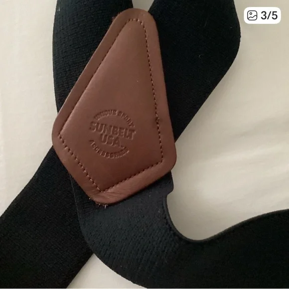 Men’s Black Suspenders - Picture 2 of 5
